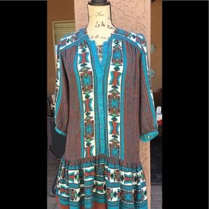 Free People Indian Print Dress/Tunic